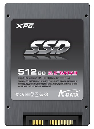 A -DATa 512GB XPG 2,5 inches SSD